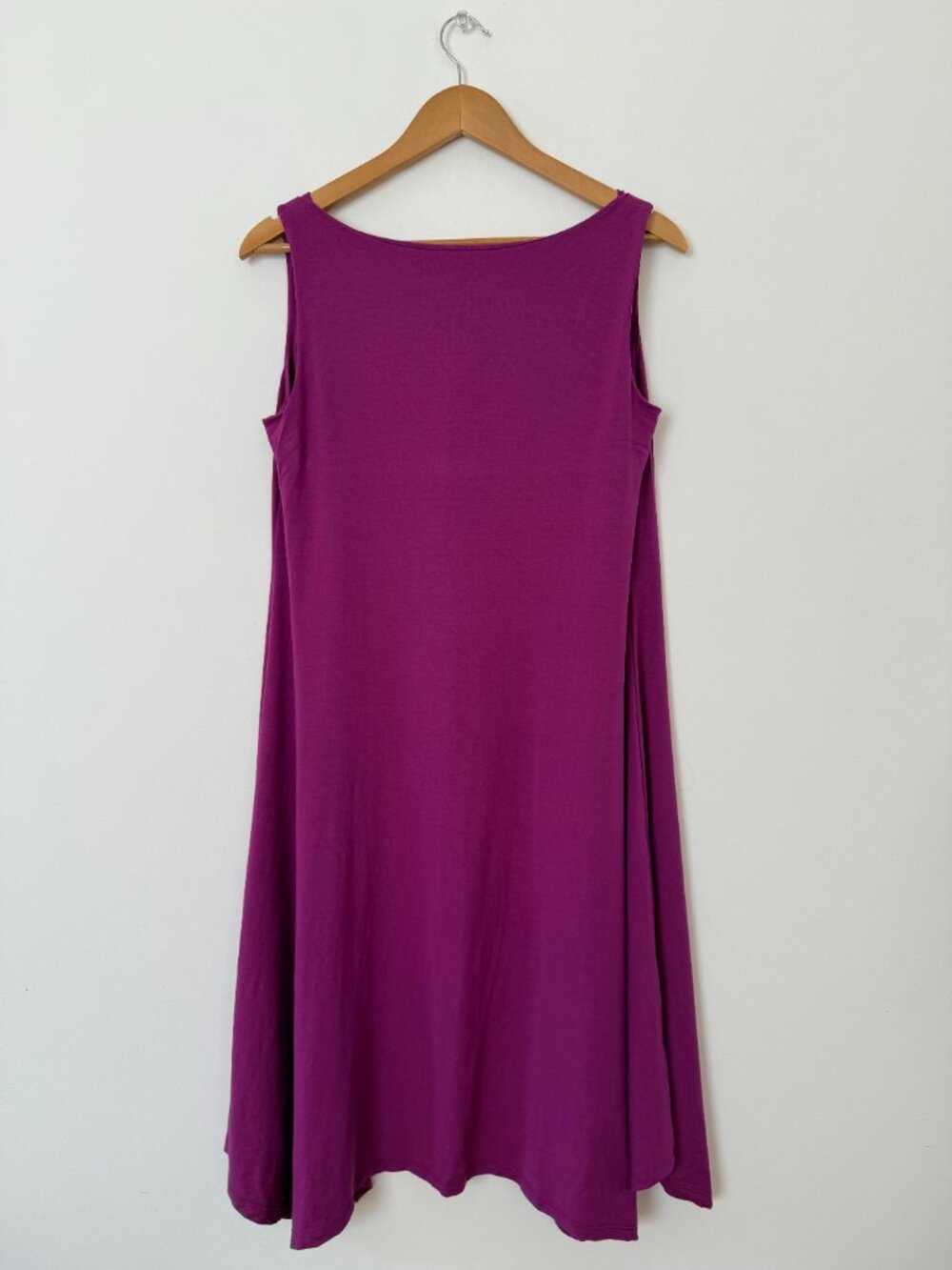 Eileen Fisher Sleeveless A-Line Swing Dress Drape Neck Layering Lagenlook Size S - Picture 10 of 12
